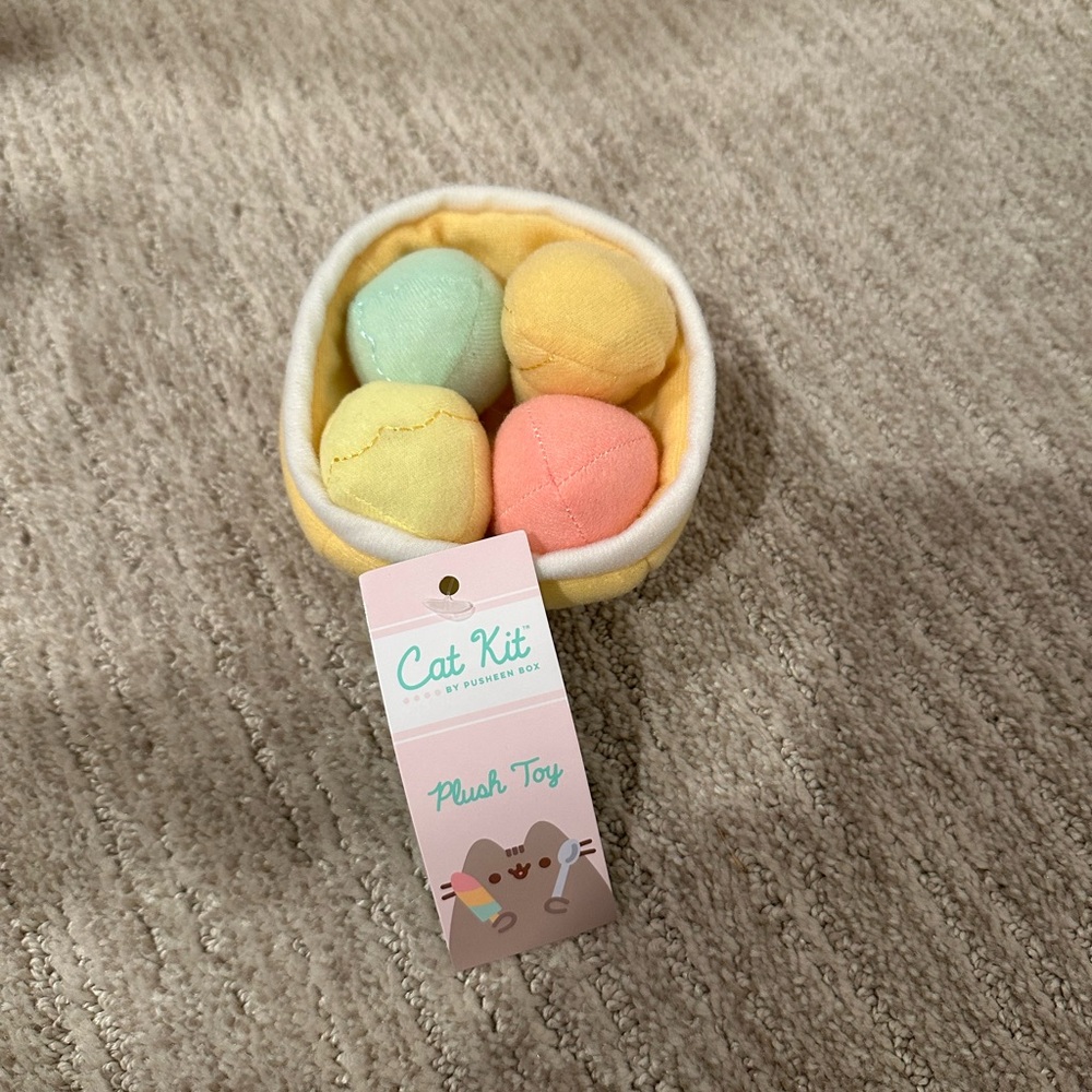 Pusheen cat kit multi-part ice cream sundae crinkle toy